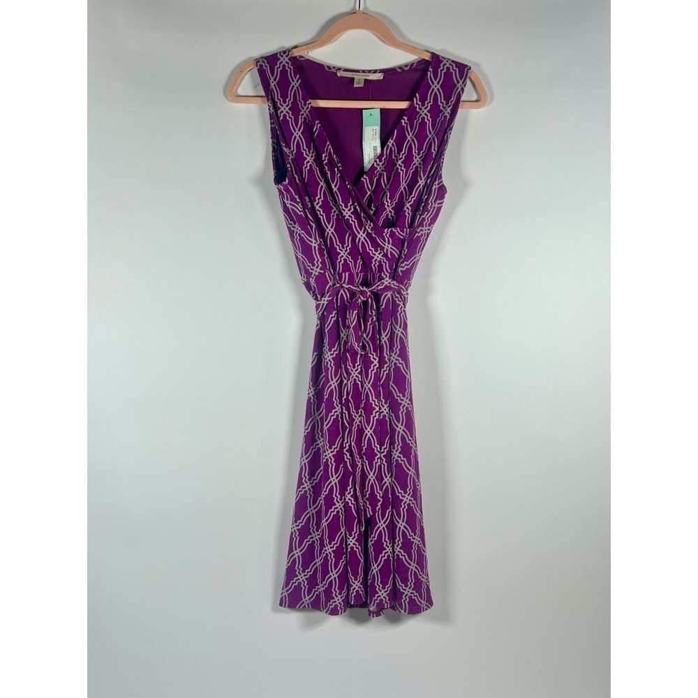 41 Hawthorn Dress Womens Medium Sleeveless Stretch Belted Pink